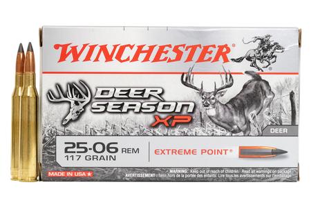 WINCHESTER AMMO 25-06 Remington 117 gr Extreme Point Deer Season XP 20/Box