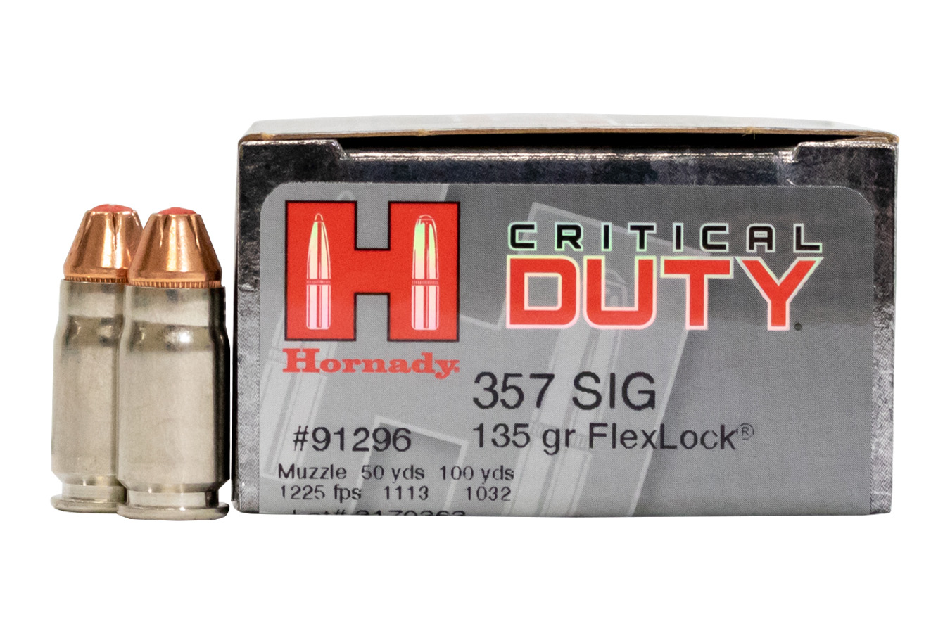 HORNADY 357 SIG 135 GR CRITICAL DUTY