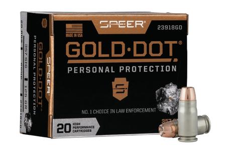 SPEER AMMUNITION 357 Sig 125 gr Gold Dot Personal Protection Hollow Point 20/Box