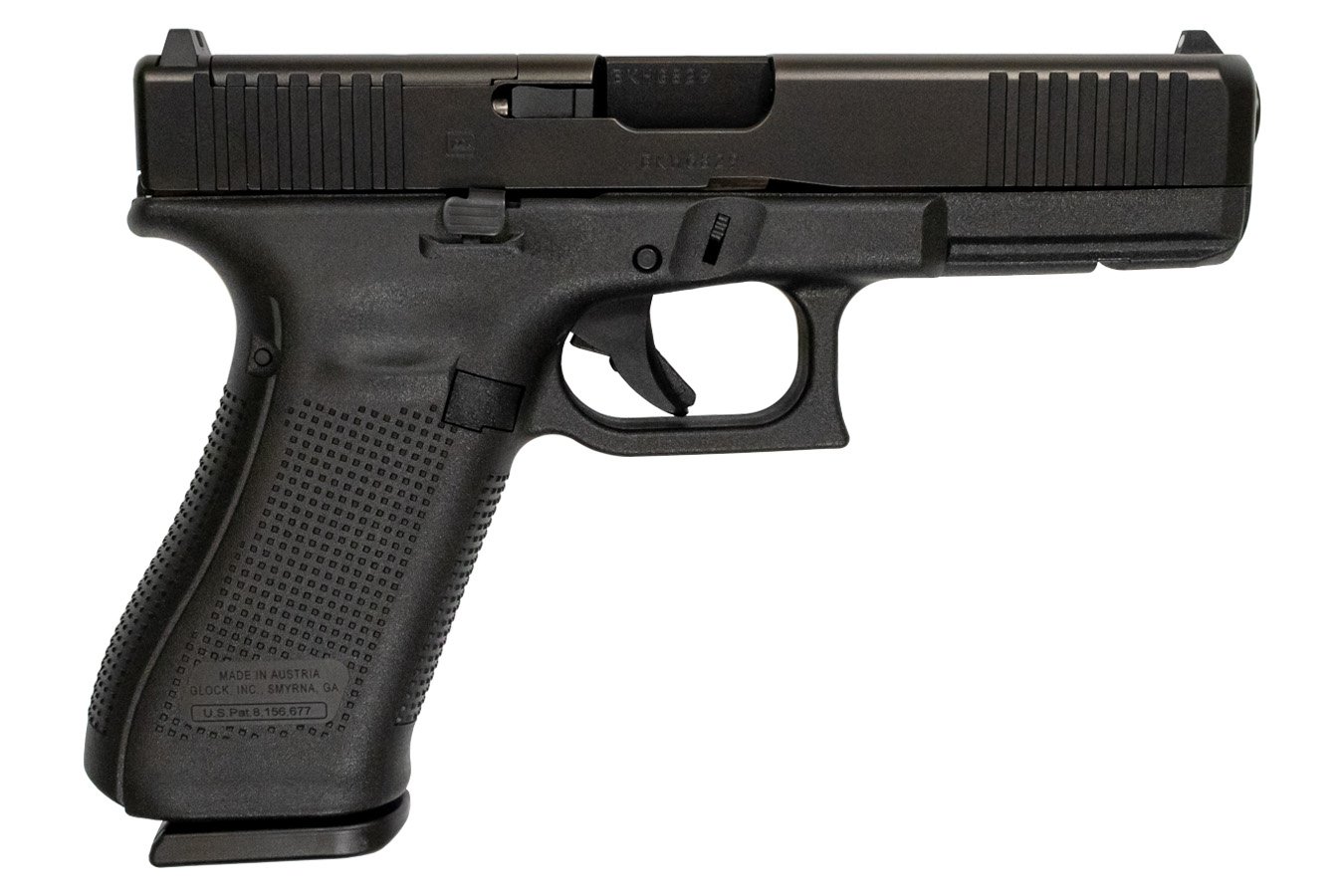 GLOCK 17 GEN5 9MM MOS FULL-SIZE PISTOL WITH FRONT SERRATIONS