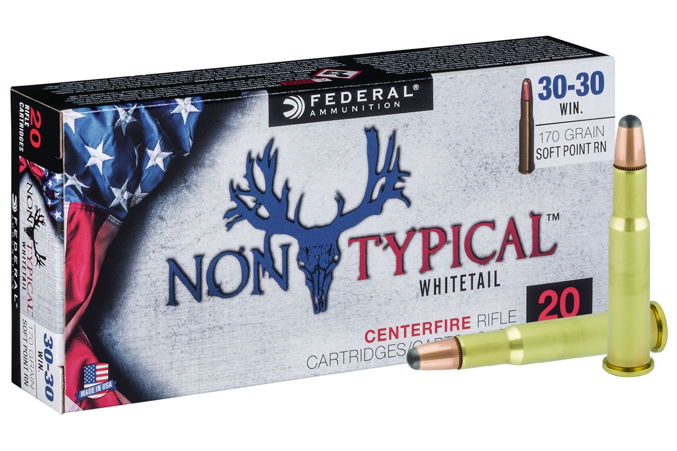 FEDERAL AMMUNITION 30-30 WIN 170 GR NON TYPICAL SOFT POINT