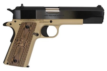 COLT 1991 Government Model 45 ACP Centerfire Pistol with McMillan Tan Cerakote Finish