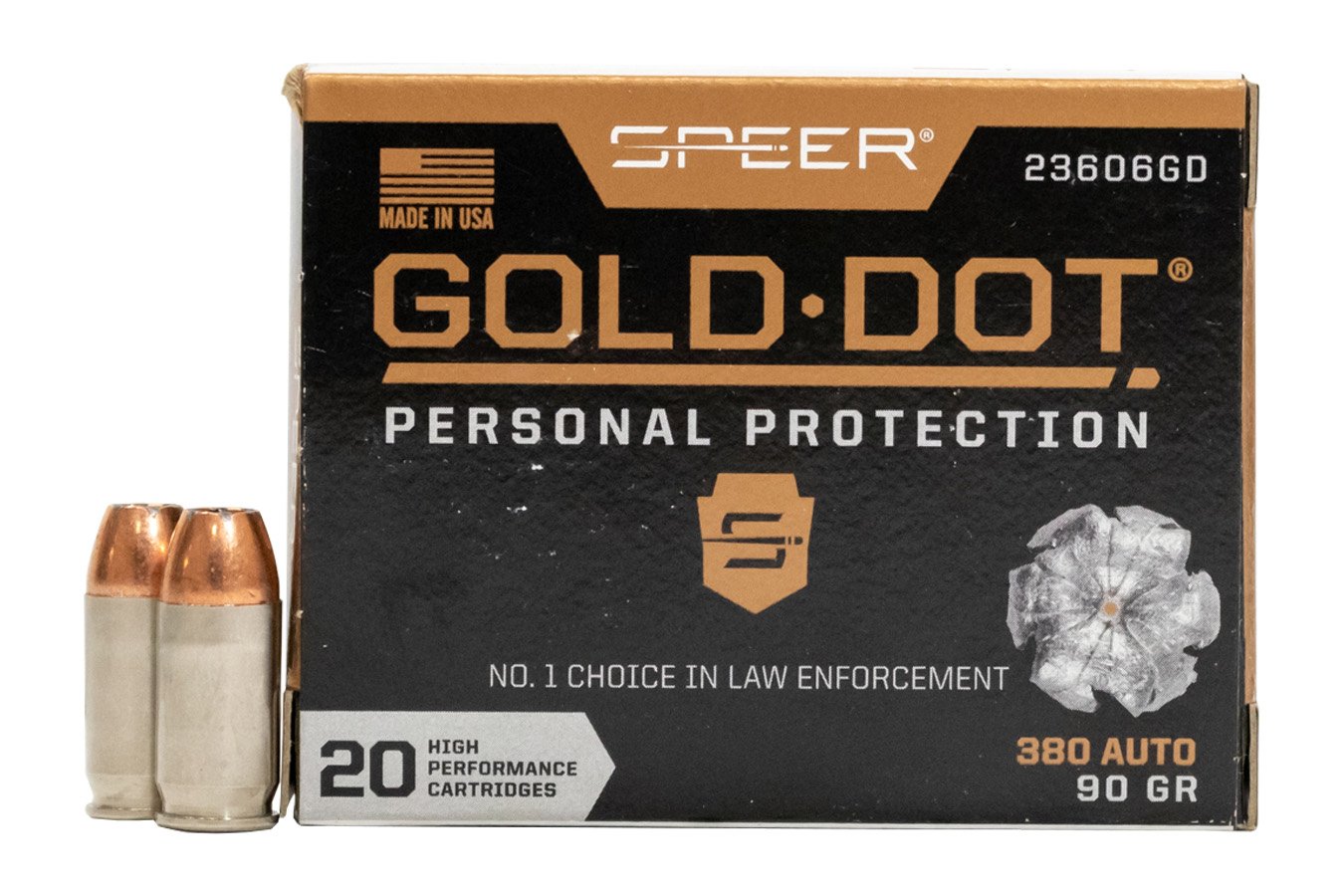 SPEER AMMUNITION 380 AUTO 90 GR GDHP