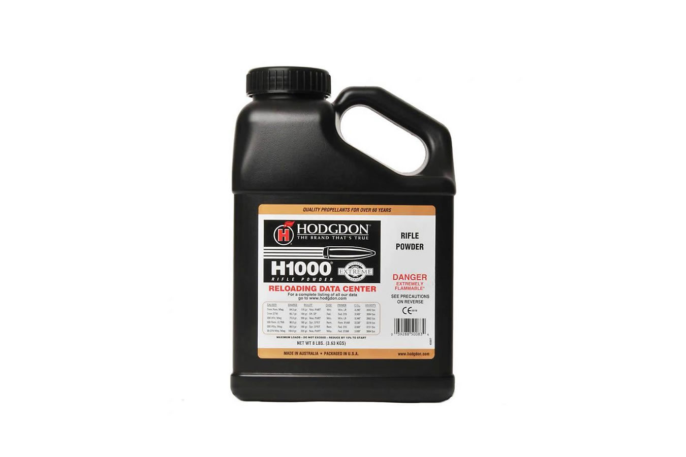 Hodgdon Powder H1000 Smokeless Powder 8 Lbs Vance Outdoors