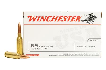 WINCHESTER AMMO 6.5 Creedmoor 125 gr FMJ Open Tip Range Target 20/Box