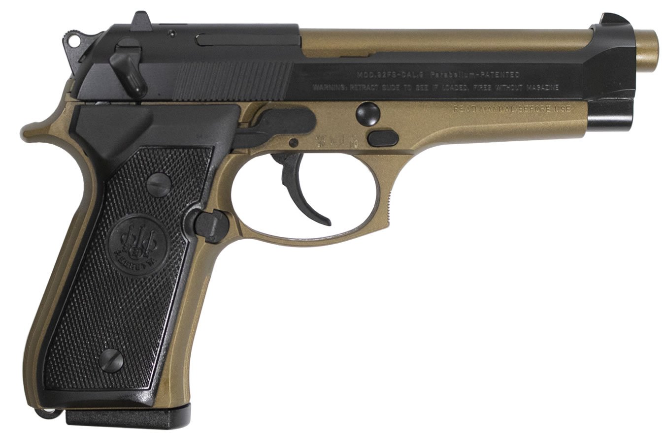 BERETTA 92FS 9MM DA/SA PISTOL WITH BURNT BRONZE FRAME