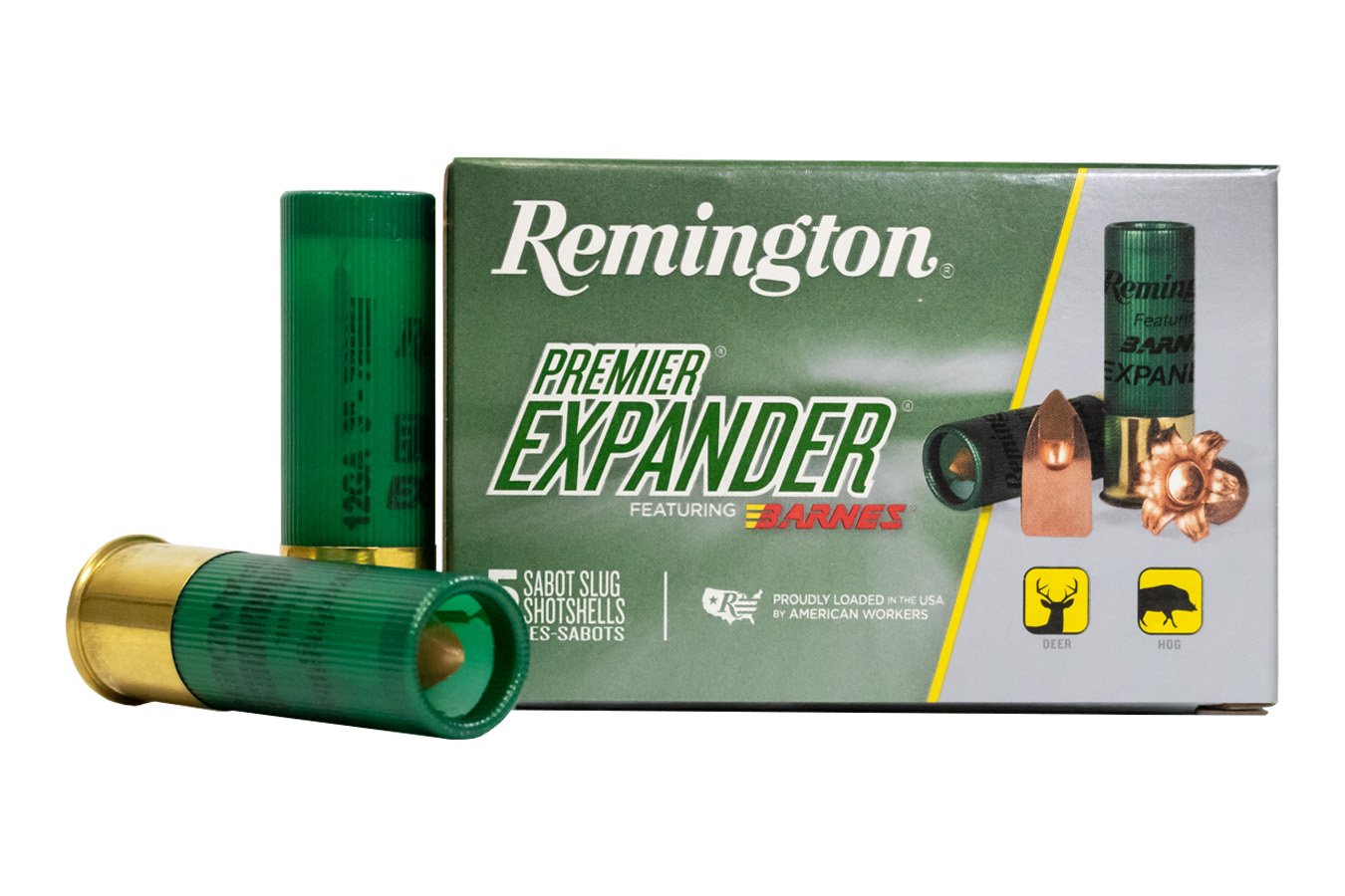 REMINGTON 12 GA 3 IN 437 GR BARNES EXPANDER COPPER SABOT SLUG