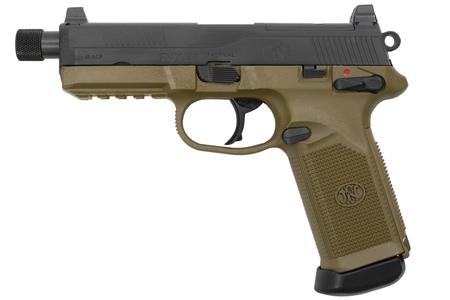 FNH FNX-45 Tactical 45 Auto Flat Dark Earth / Black Pistol with Threaded Barrel