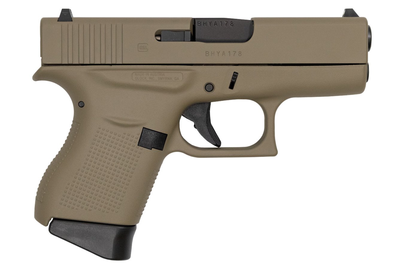 GLOCK 43 9MM FDE CERAKOTE