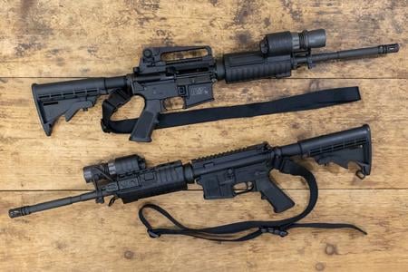 SMITH AND WESSON MP-15 5.56 Nato Police Trade-In Rifle with SureFire Light (Very Good Condition)