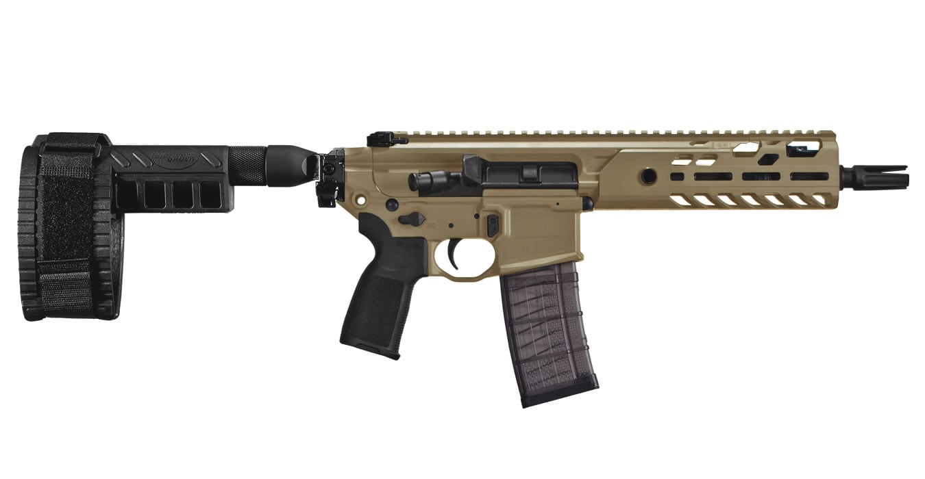 Sig Sauer MCX Virtus 300 Blackout Flat Dark Earth (FDE) Pistol with PSB ...