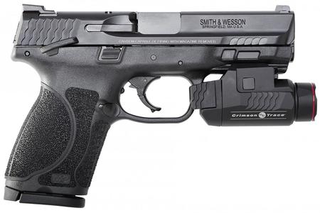 SMITH AND WESSON MP9 M2.0 Compact 9mm Pistol with Crimson Trace Rail Master Universal Tactical Light