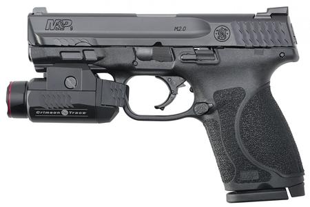 SMITH AND WESSON MP9 M2.0 Compact 9mm Pistol with Crimson Trace Rail Master Universal Tactical Light and No Thumb Safety