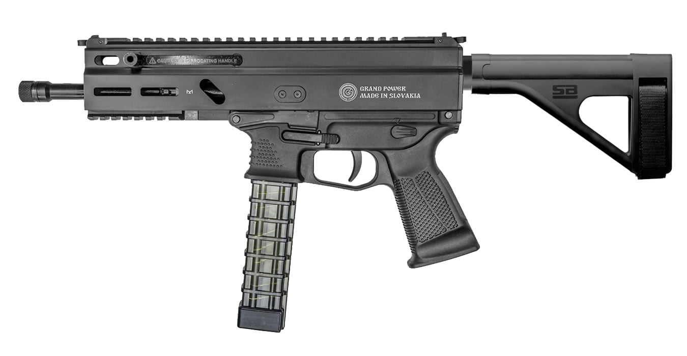 Grand Power Stribog SP9A1 9mm Pistol with SB Tactical Stabilizing Brace