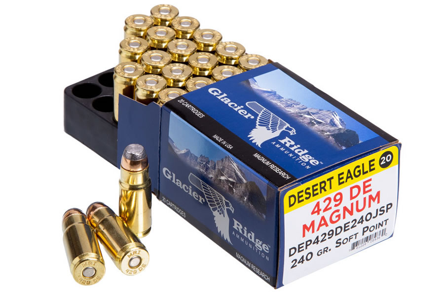 MAGNUM RESEARCH .429 DE MAGNUM 240 GR SOFT POINT GLACIER RIDGE 