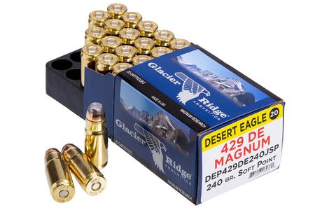 .429 DE MAGNUM 240 GR SOFT POINT GLACIER RIDGE 