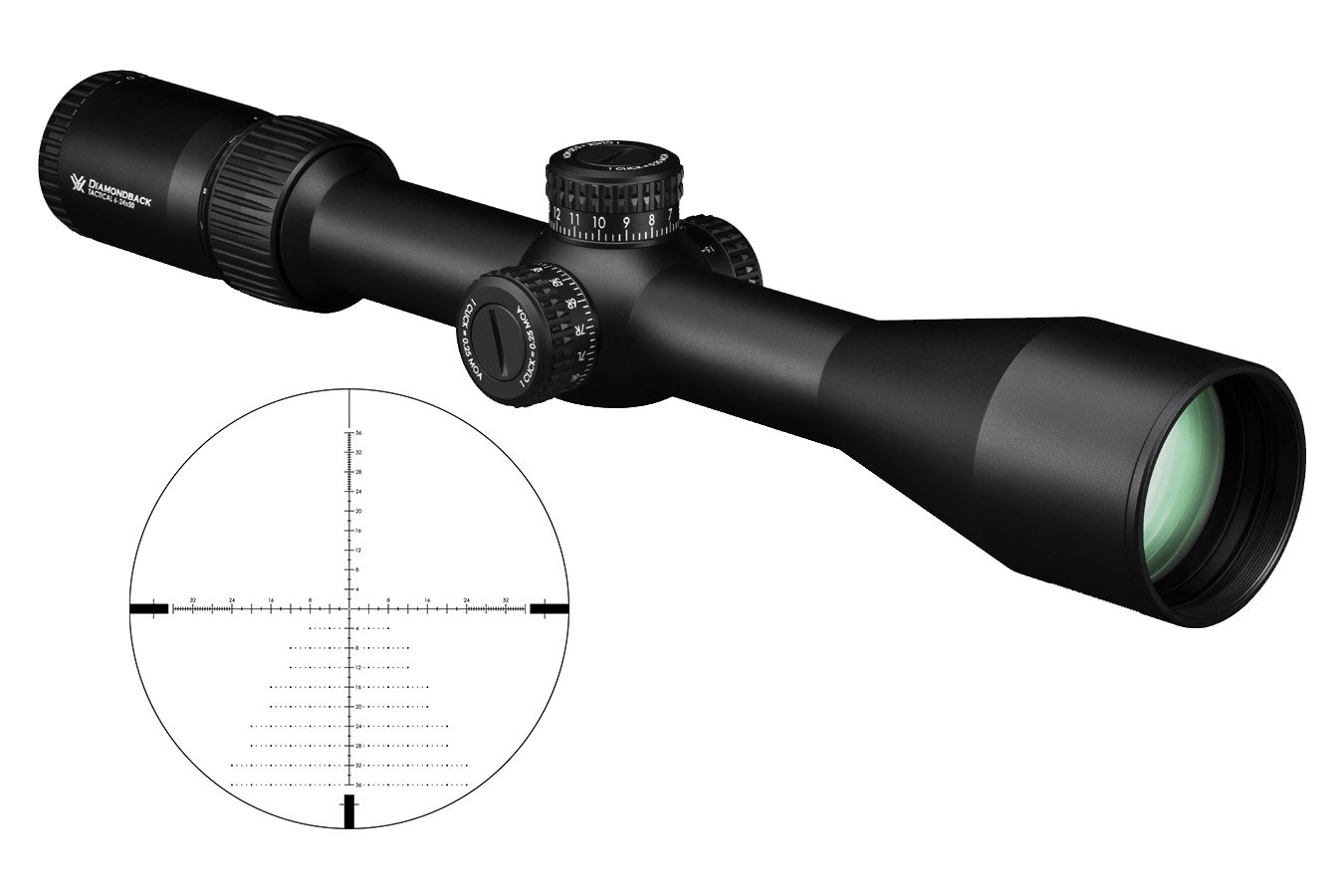 VORTEX OPTICS DIAMONDBACK TACTICAL 6-24X50 EBR-2C MOA