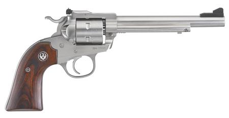 RUGER Blackhawk Bisley Stainless Exclusive 22LR Revolver with Hardwood Grips