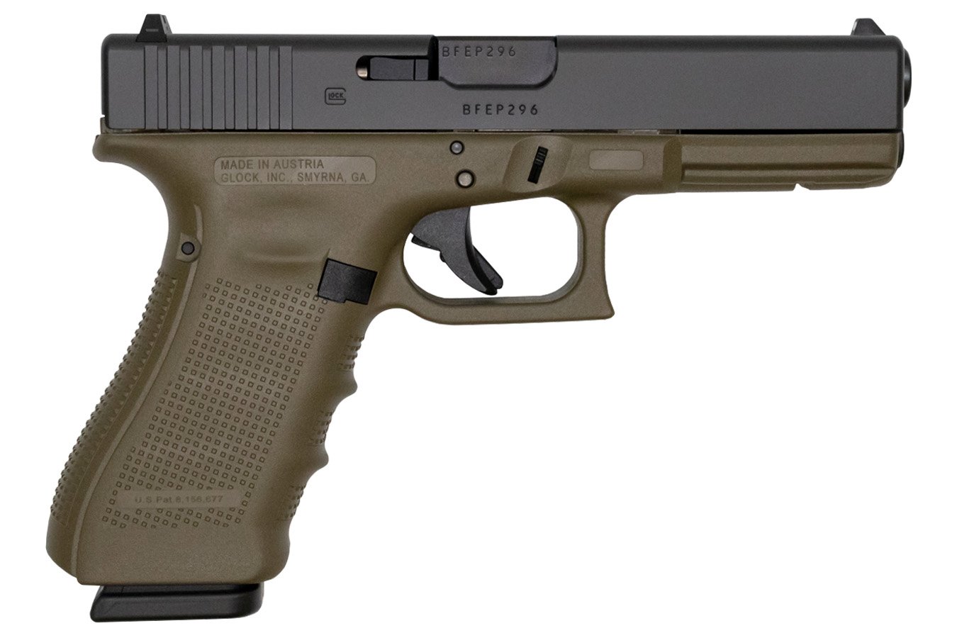 GLOCK 17 9MM OD GREEN PISTOL GEN4