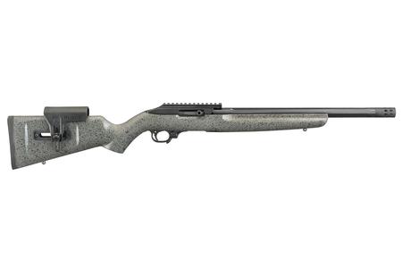 RUGER Custom Shop 10/22 Competition 22 LR Semi-Auto Rifle with Gray/Black Speck Laminate Stock