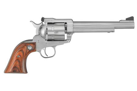RUGER Blackhawk 357 Mag Satin Stainless Revolver with Hardwood Grips
