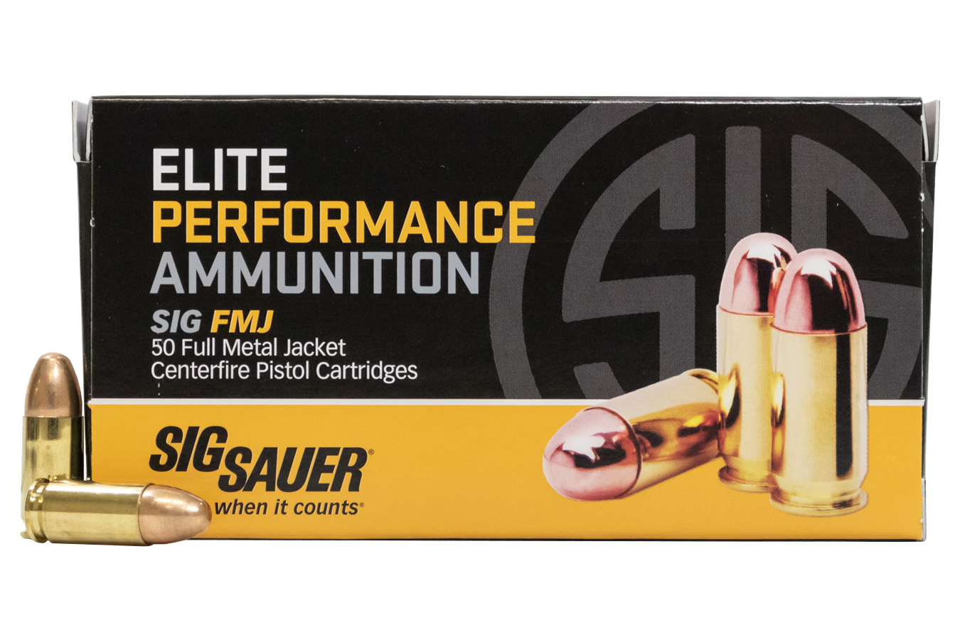 SIG SAUER 9MM 124 GR ELITE BALL FMJ