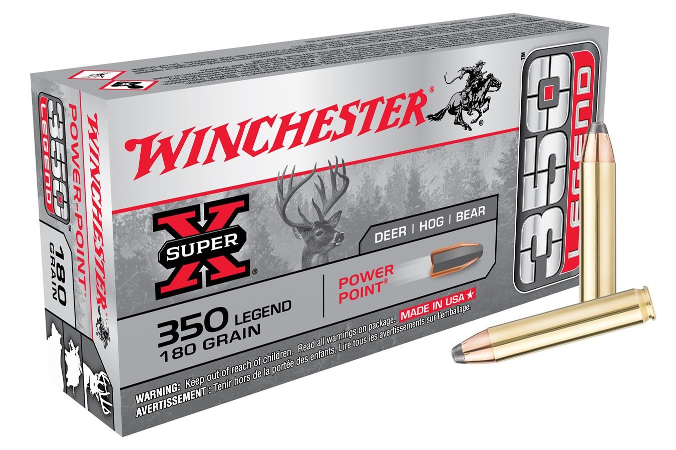 WINCHESTER AMMO 350 LEGEND 180 GR POWER-POINT SUPER-X