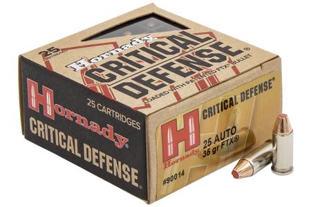 Hornady 25 Auto 35 gr FTX Critical Defense 25/Box