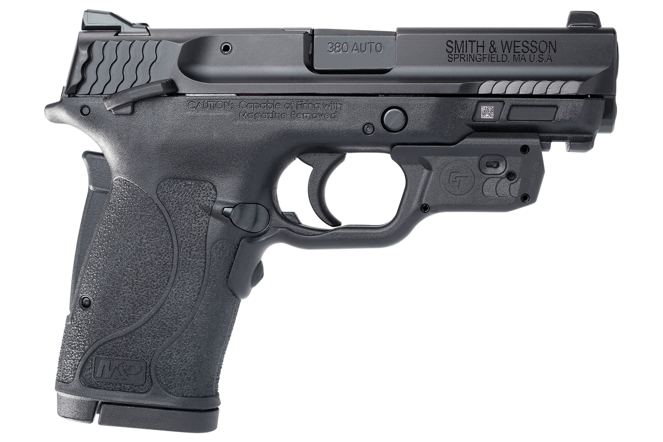 SMITH AND WESSON MP380 SHIELD EZ 380 ACP CT LASERGUARD
