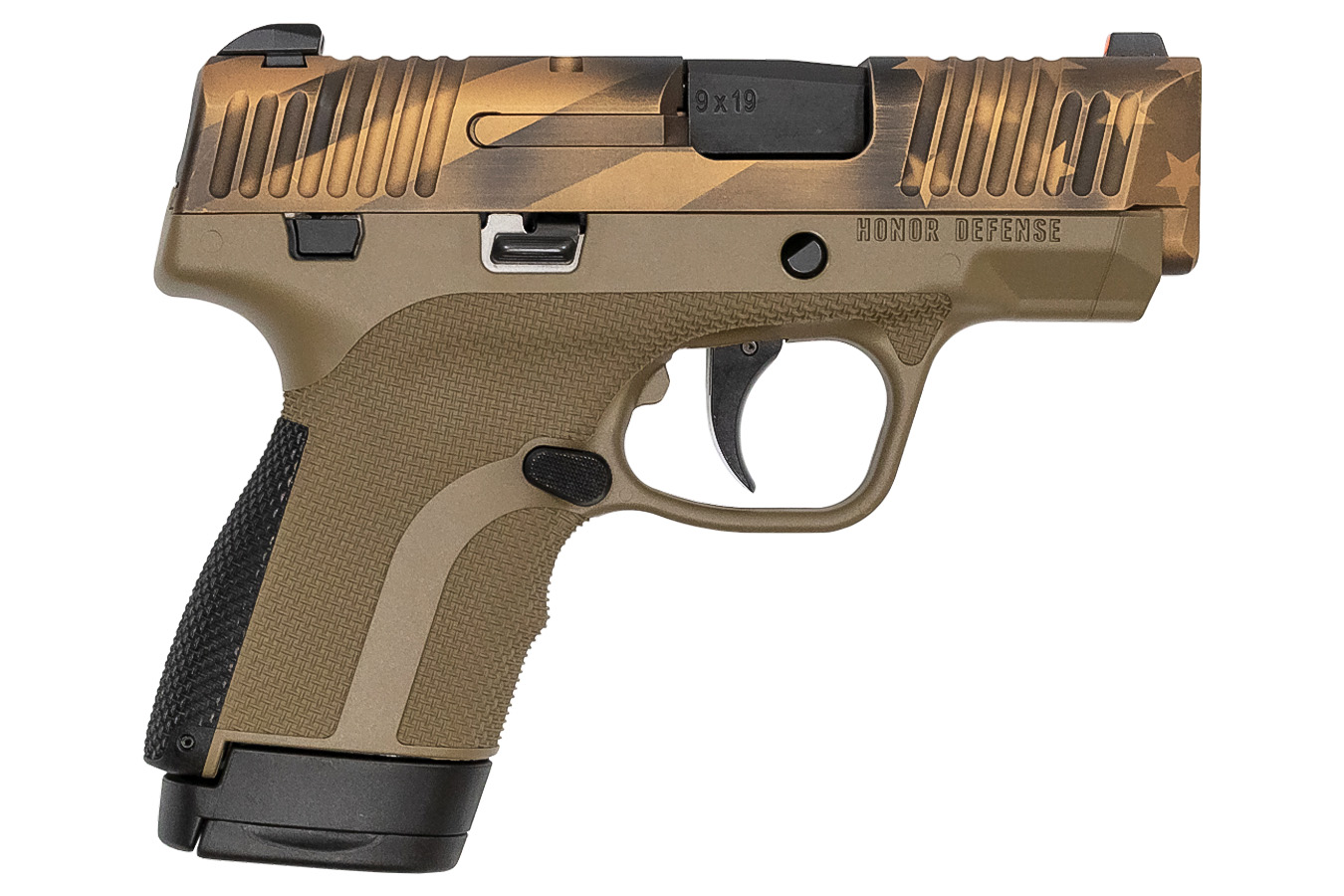 HONOR DEFENSE HONOR GUARD 9MM SUB-COMPACT FDE / BRONZE 