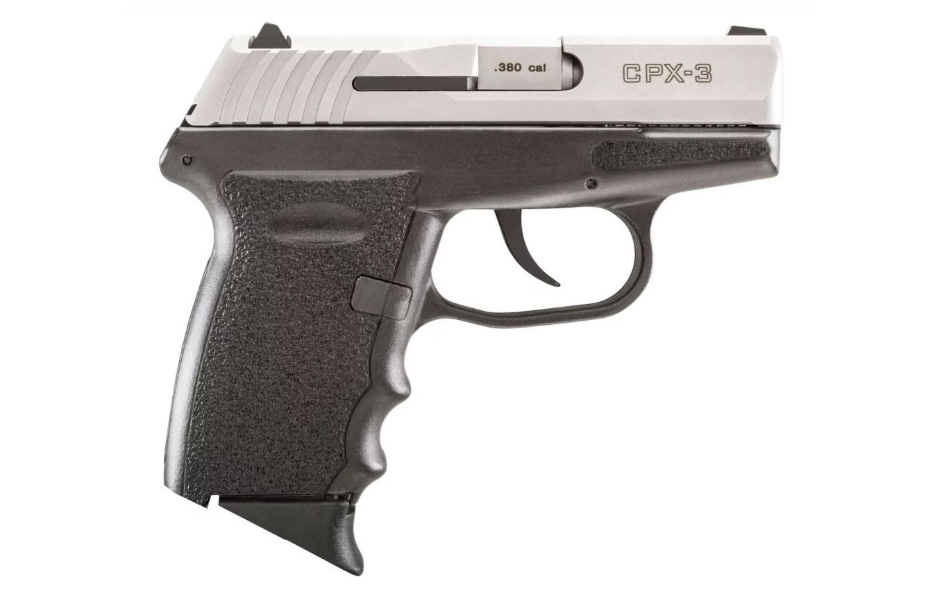 SCCY CPX-3 380 ACP PISTOL WITH STAINLESS SLIDE