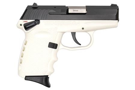 SCCY CPX-1 9mm Pistol with White Frame and Black Nitride Finish