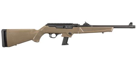 RUGER PC Carbine 9mm with FDE Stock and Threaded Barrel