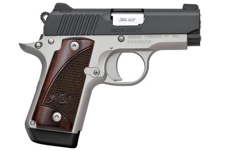 KIMBER Micro 380 ACP Two Tone with Rosewood Grips and Night Sights