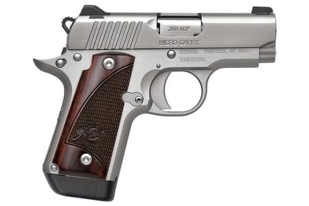 KIMBER Micro Stainless 380 Auto with Night Sights and Rosewood Grips