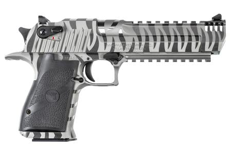 MAGNUM RESEARCH Desert Eagle Mark XIX 50 AE Pistol with White Tiger Stripe Finish