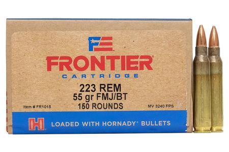 HORNADY 223 Rem 55 gr FMJ Frontier 150/Box (Oriented)