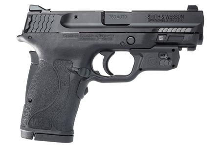 SMITH AND WESSON MP380 Shield EZ 380 ACP Pistol with Green Crimson Trace Laser Guard / No Thumb S