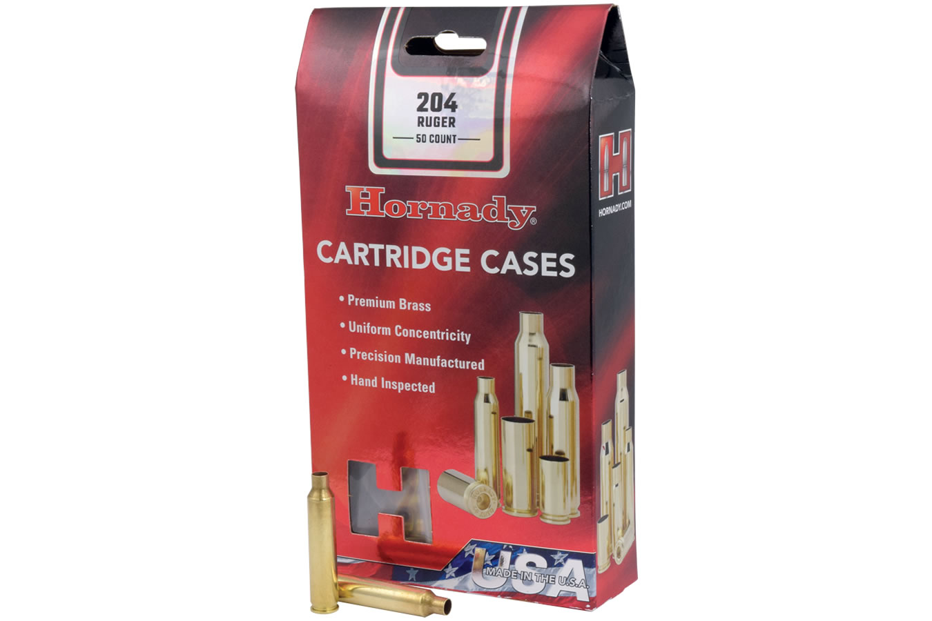 Hornady 204 Ruger Unprimed Cartridge Cases 50/Box