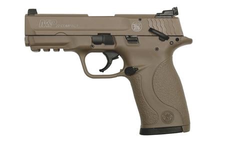 SMITH AND WESSON MP22 Compact 22LR Rimfire Pistol with FDE Cerakote Finish