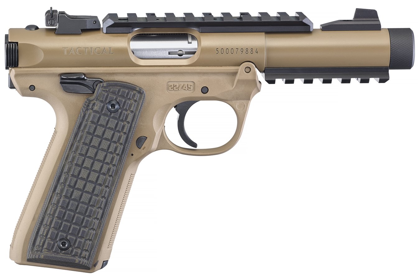 RUGER MARK IV 22/45 TACTICAL 22LR FDE