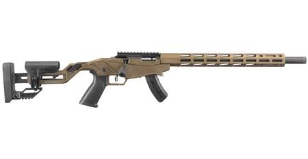 RUGER Precision Rimfire 22LR Bolt-Action Rifle with Burnt Bronze Cerakote