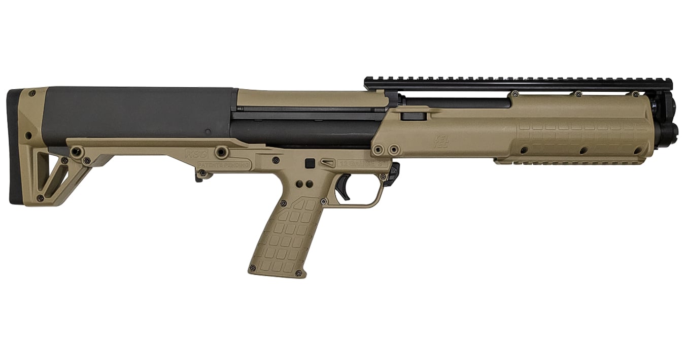 KELTEC KSG 12 GAUGE SHOTGUN WITH TAN STOCK