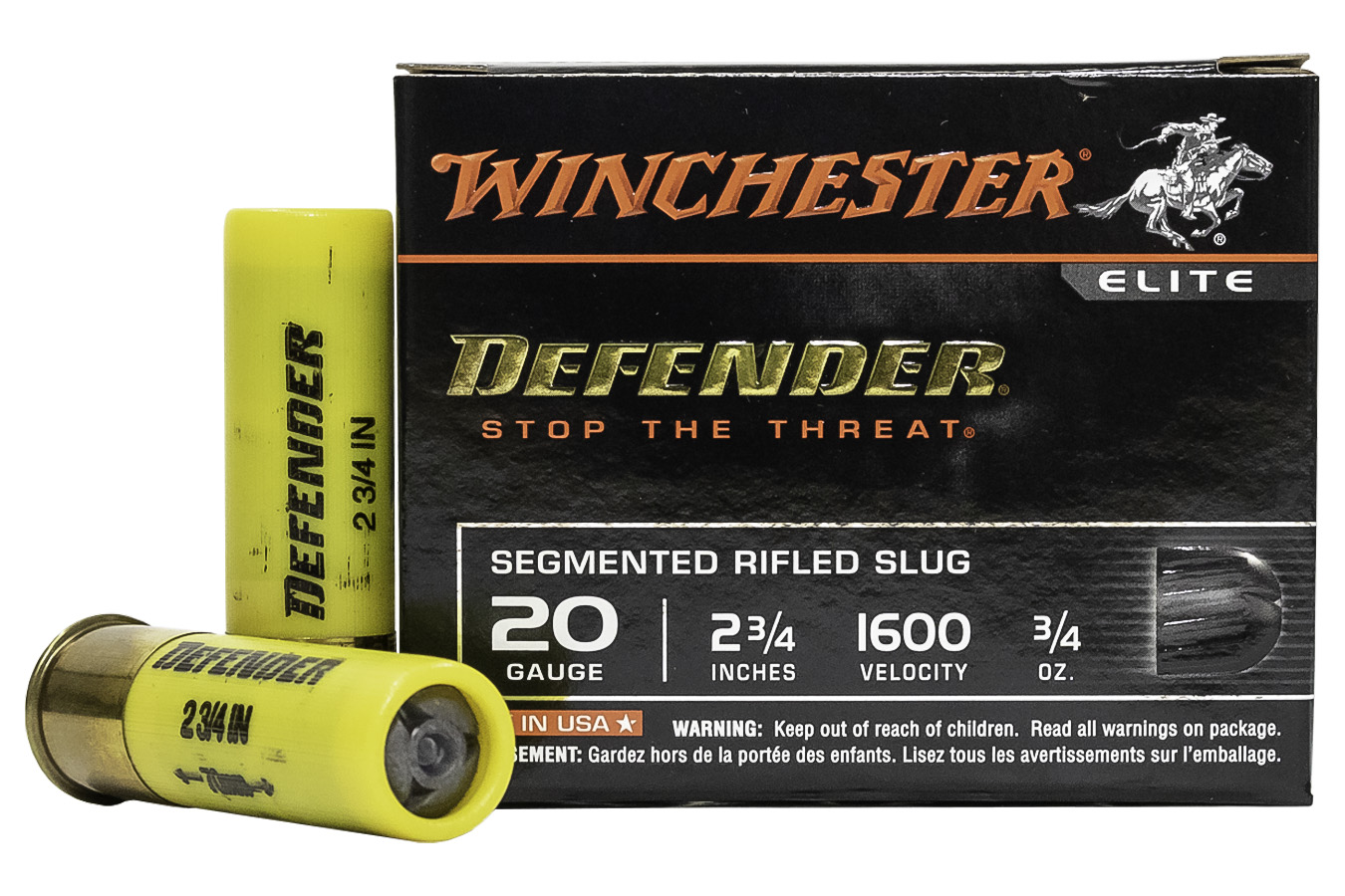 WINCHESTER AMMO 20 GA 2-3/4 IN SEGEMENTING DEFENDER SLUG