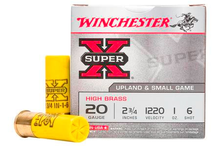 Winchester 20 Gauge 2 3/4 in 1 oz 6 Shot - Super X 25/Box