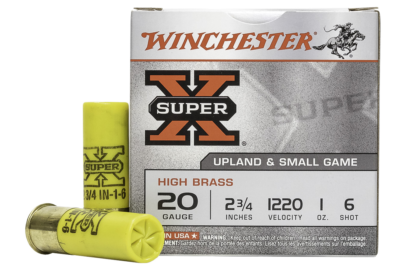 WINCHESTER AMMO 20 GA 2-3/4 IN 1 OZ HIGH BRASS HEAVY GAME SUPER-X