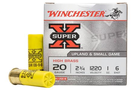 WINCHESTER AMMO 20 Gauge 2 3/4 in 1 oz 6 Shot - Super X 25/Box