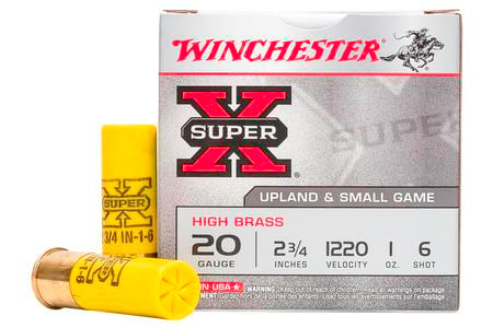 WINCHESTER AMMO 20 Gauge 2 3/4 in 1 oz 6 Shot - Super X 25/Box