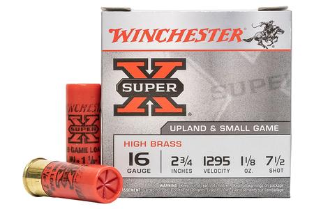 WINCHESTER AMMO 16 Gauge 2-3/4 in 1-1/8 oz 7-1/2 Shot Upland Small Game 25/Box