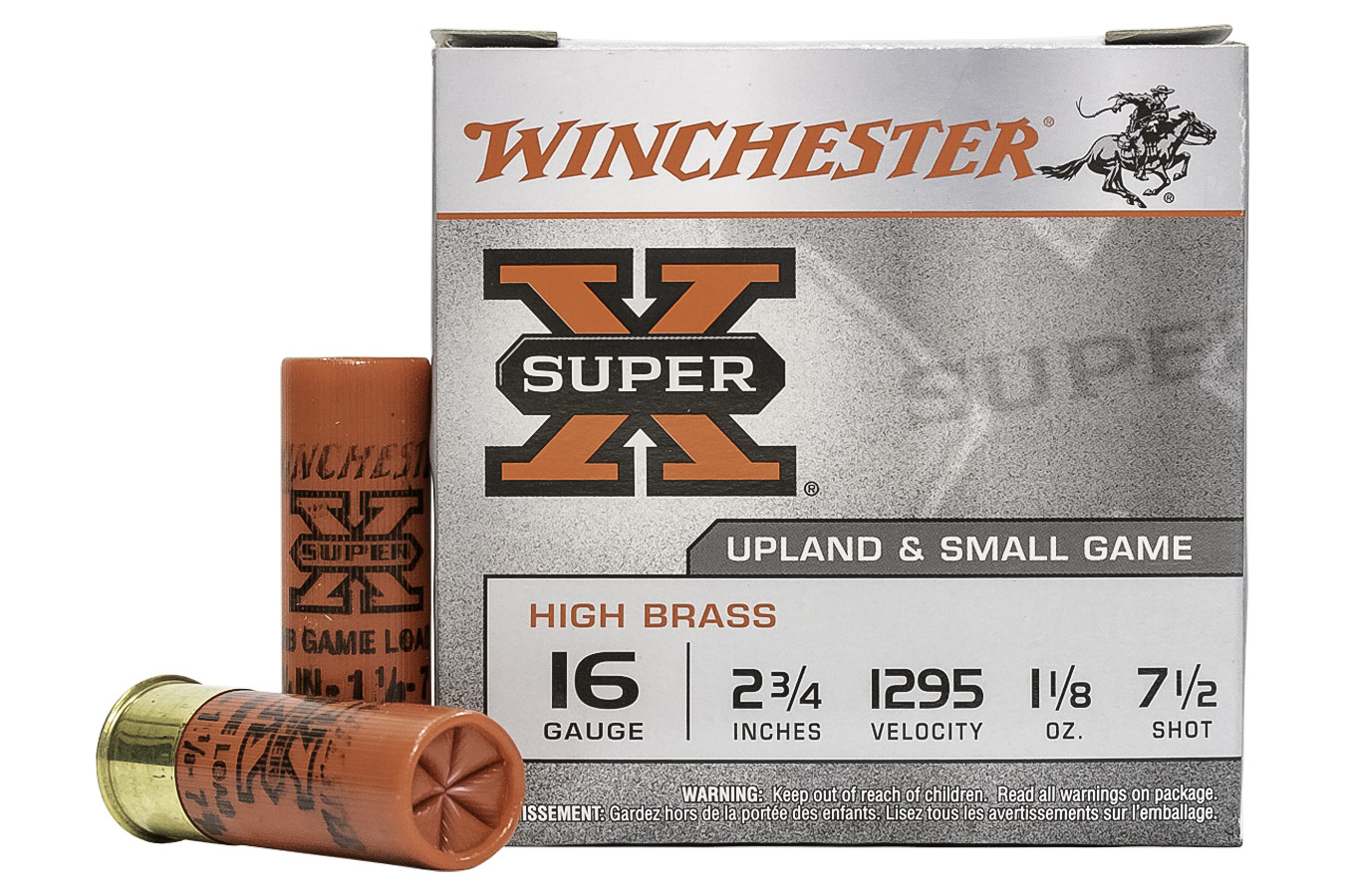 WINCHESTER AMMO 16 GA 2-3/4 IN 1-1/8 OZ HIGH BRASS HEAVY GAME SUPER X